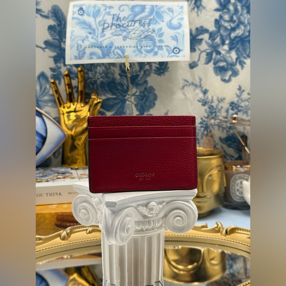 🆕 OROTON 🧿 NWOT Margot Card Sleeve, Red Leather Cardholder - Picture 4 of 16